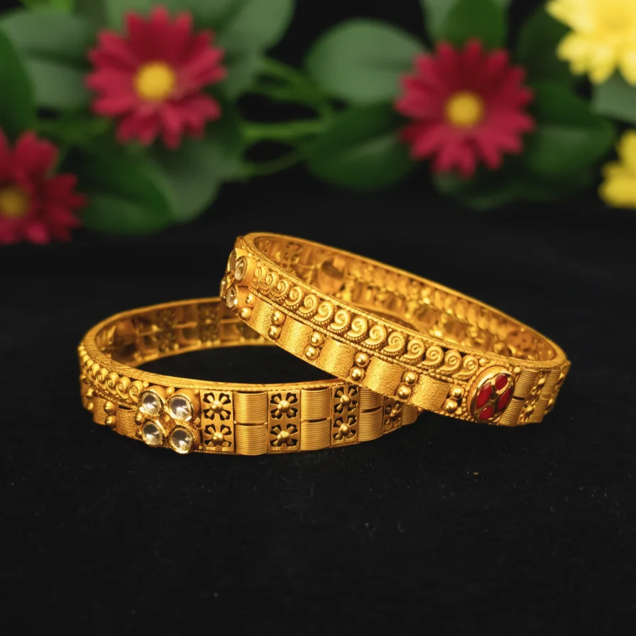 traditional gold bangles for women